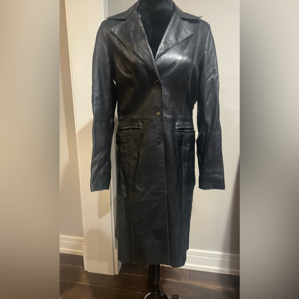 Bebe Leather coat